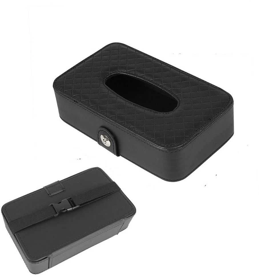 Oem Tissue box with strap juodos spalvos