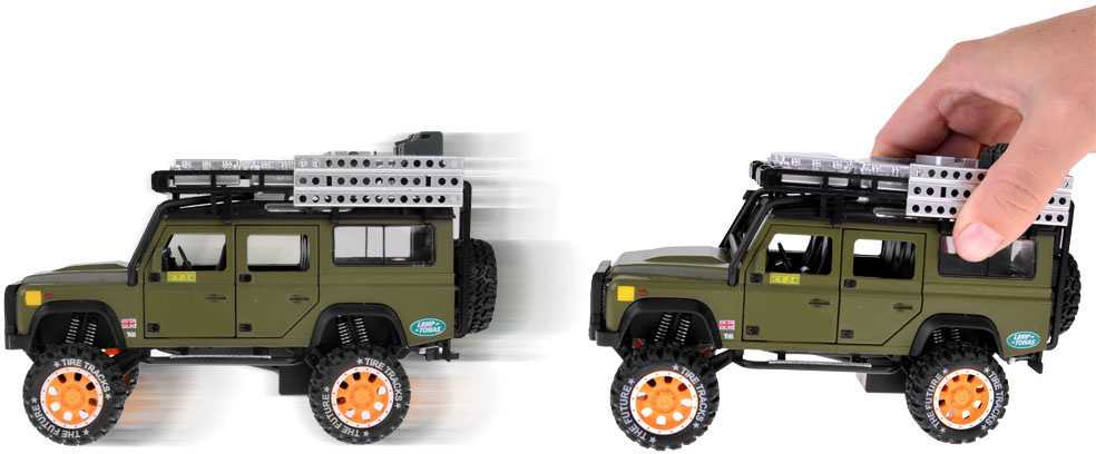 Jokomisiada Automobilis bekelėje, metalinis diskas, garsas, LED lemputė, 1:24 ZA4795