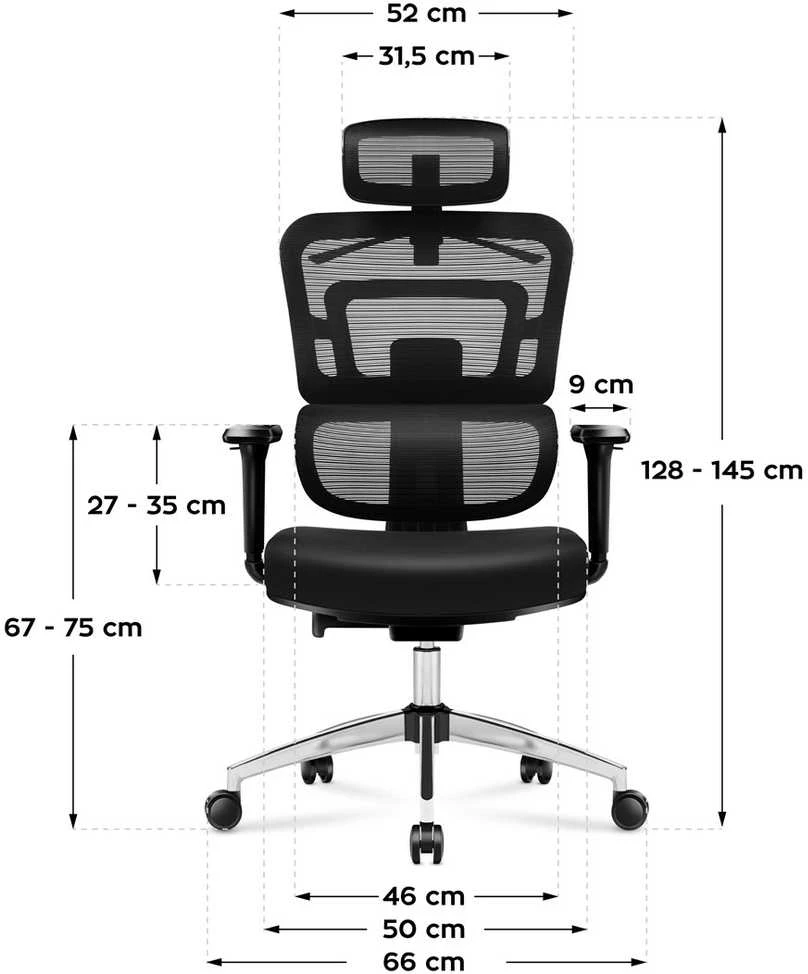 Biuro kėdė Mark Adler Expert 4.9, Juoda