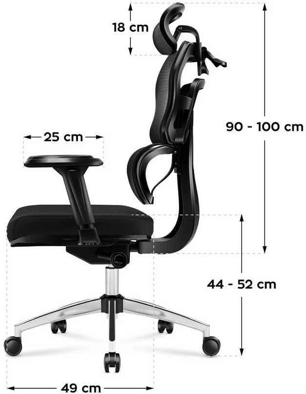 Biuro kėdė Mark Adler Expert 4.9, Juoda