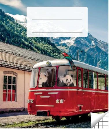Victor Stationery Ou Sąsiuvinis langeliais, 36 lapai. Vidinių lapų gramatūra – 90 g/m2.