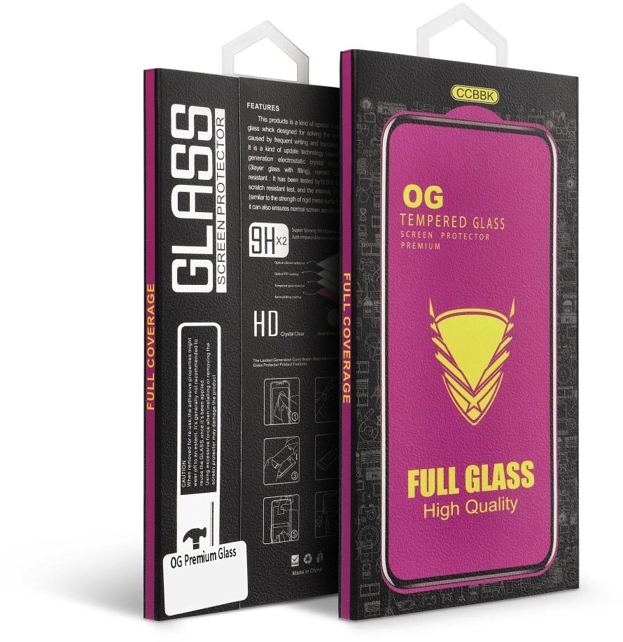 OG 6D Premium Glass - for Iphone 17 Pro / 18 Pro juodas