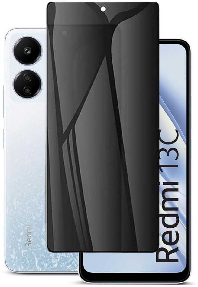 Evelatus Сonnect Redmi 13C 5G 2.5D Pilna Seguma Japānas Antistatiskais Spēcīgais 3D Privātuma Stikls