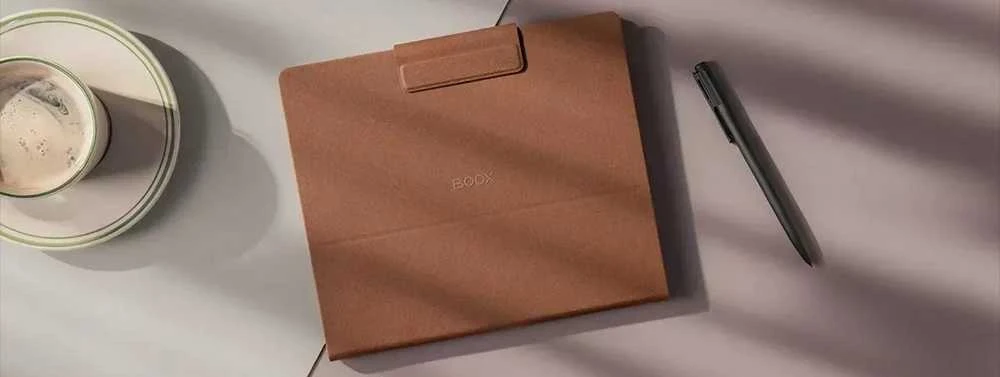 Onyx Boox Note Air 5 C magnetinis dėklas su klaviatūra, rudas
