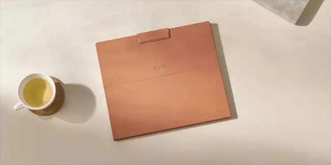 Onyx Boox Note Max / Tab X C magnetinis dėklas su klaviatūra, rudas