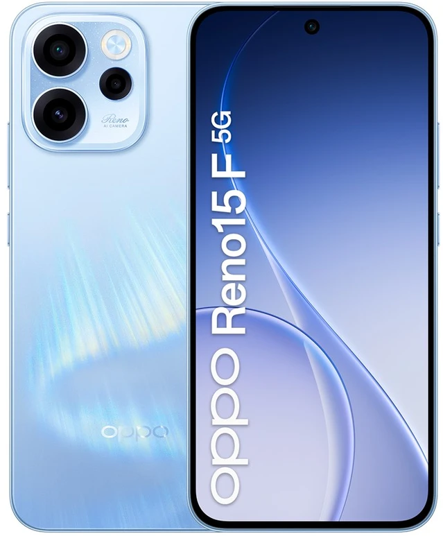 OPPO 15 F 5G 16.7 cm (6.57") Dual SIM Android 16.0 USB Type-C 8 GB 256 GB 6500 mAh Mėlyna