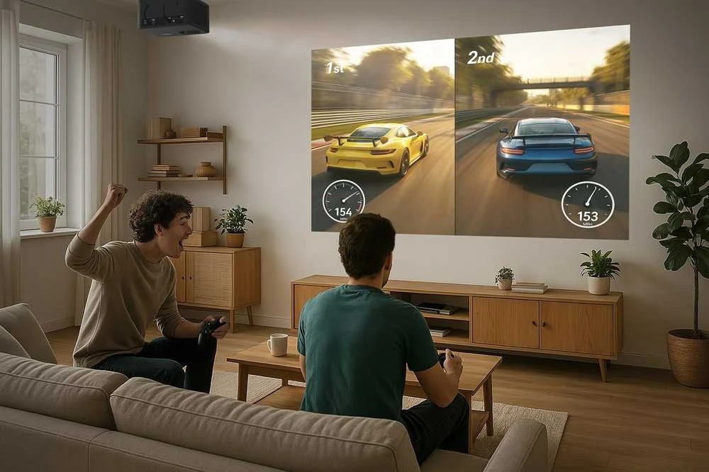 Optoma Photon Life PK32 projektorius su standartiniu projekcijos kampu, 1100 ANSI liumenų, DLP UHD 4K (3840x2160), 3D Juodas