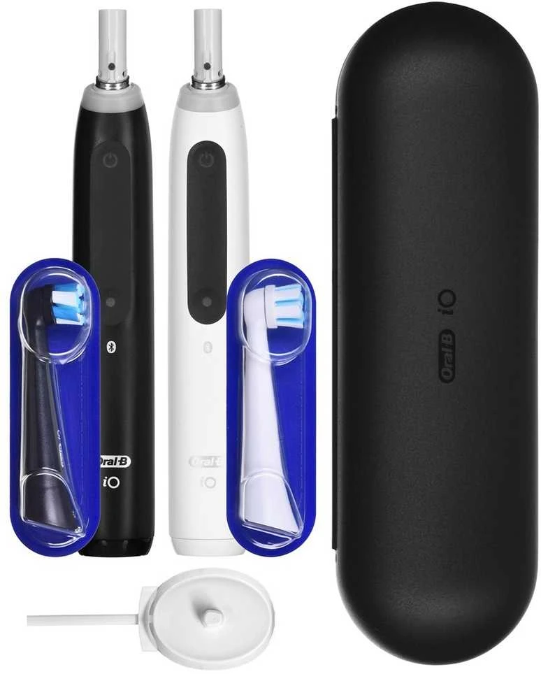 Braun iOG5d.2J6.2K Oral-B iO5 Elektrinis Dantų Šepetėlis Duo Pack Matt Juodas+Quite Baltas