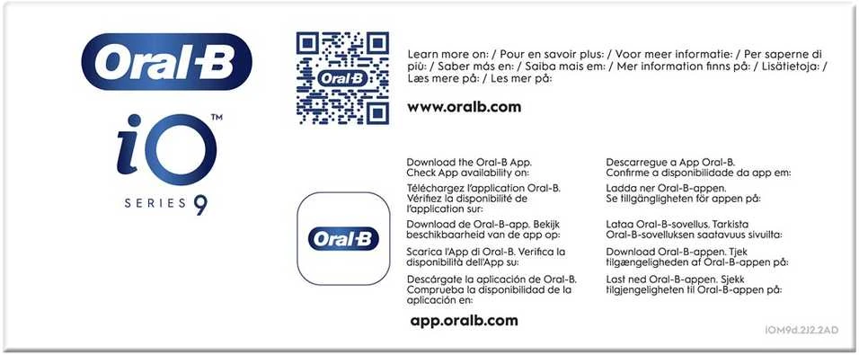Dantų šepetėlis Braun Oral-B iO 9 Duo juoda/rožinė