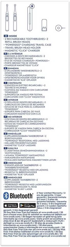 Dantų šepetėlis Braun Oral-B iO 9 Duo juoda/rožinė
