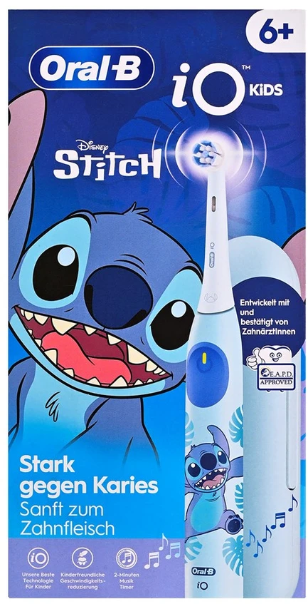 Dantų šepetėlis Oral-B iO 2 Kids 6+ Stitch + Dėklas mėlyna
