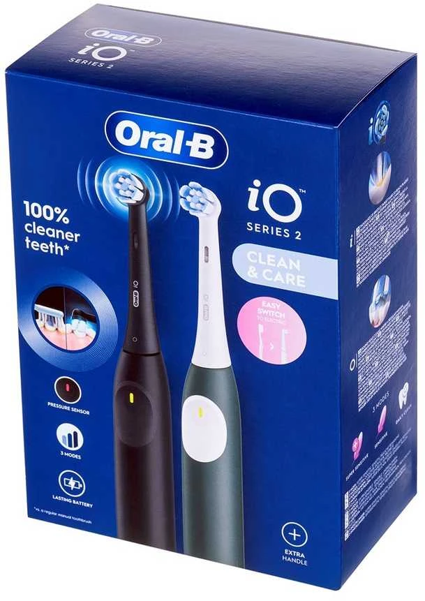 Dantų šepetėlis Oral-B iO 2 Duo Night Juodas/Forest Žalias juoda/žalia