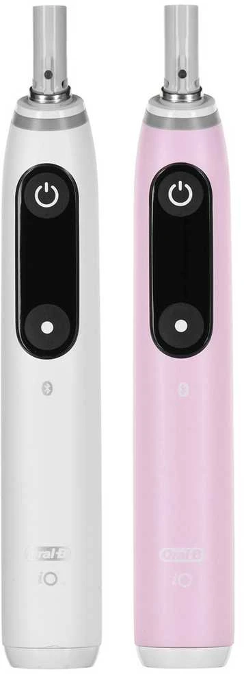 Braun iOM6d.2I6.1 Oral-B iO6 Duo Pack Elektrinis Dantų Šepetėlis Baltas + Rožinė Sand Extra Handle