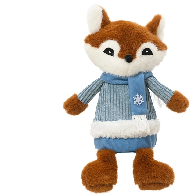 Nežinomas Kalėdinė dekoracija Decoris Fox, 30 cm, oranžinė/žydra