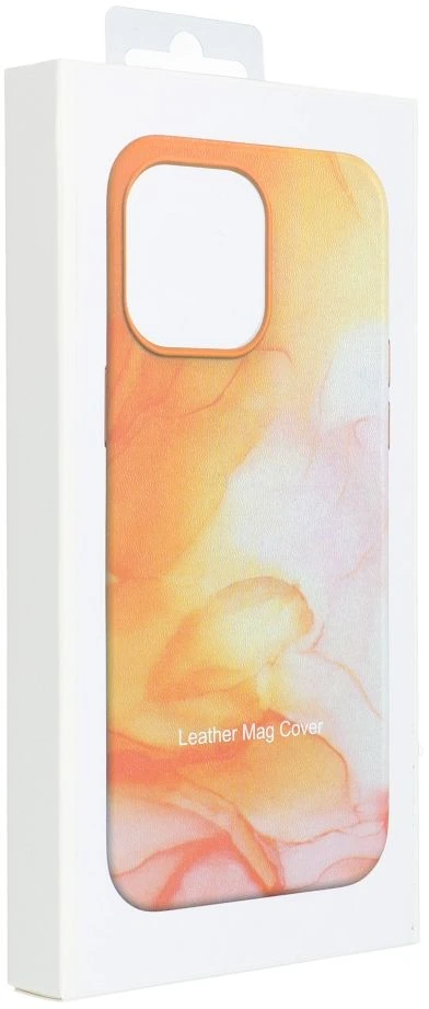 Oem LEATHER MAG COVER dėklas, skirtas IPHONE 11 Pro, oranžinis, splash