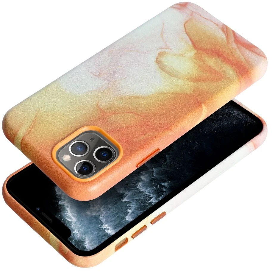 Oem LEATHER MAG COVER dėklas, skirtas IPHONE 11 Pro, oranžinis, splash