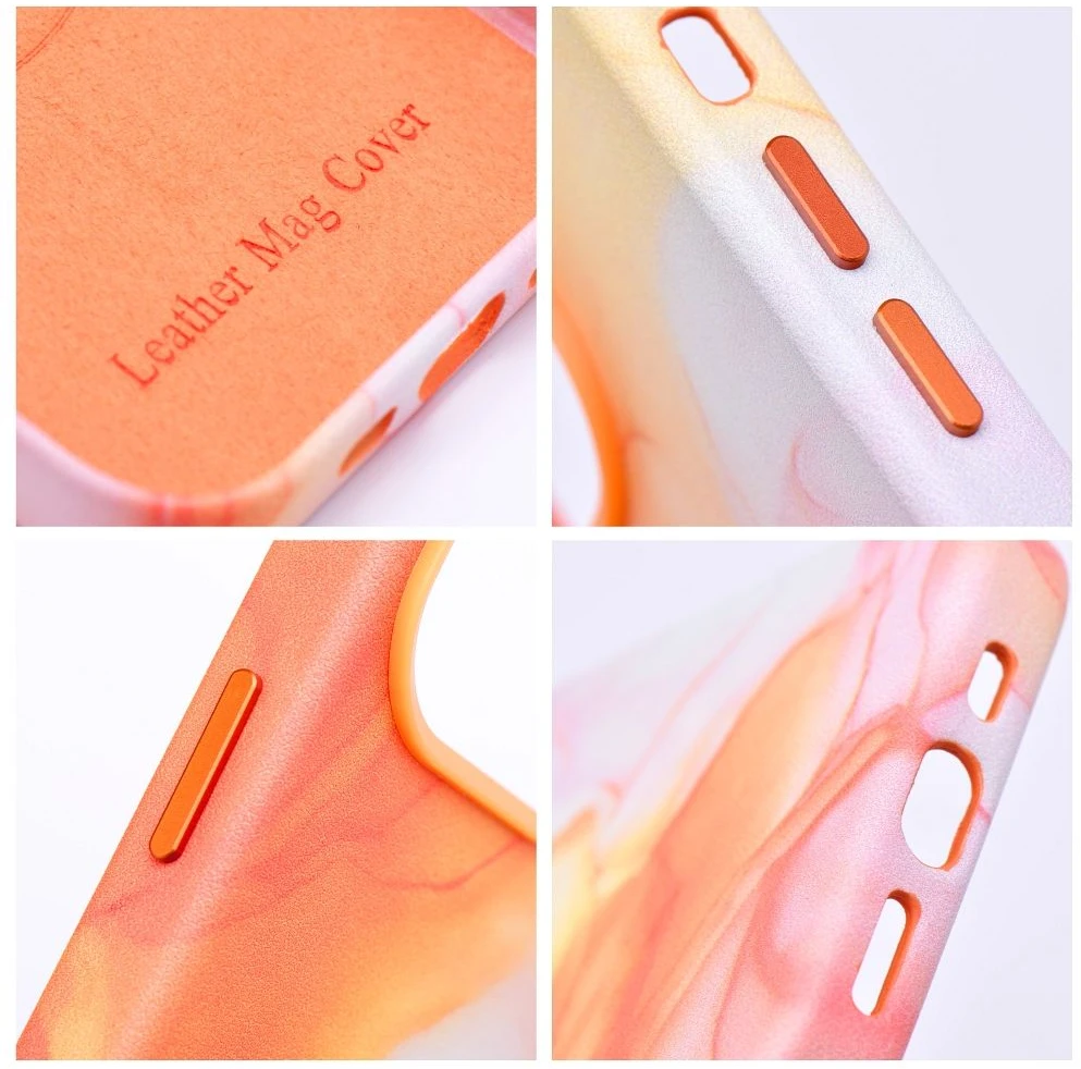Oem LEATHER MAG COVER dėklas, skirtas IPHONE 11 Pro, oranžinis, splash
