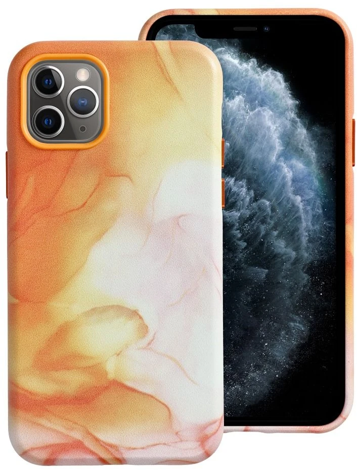 Oem LEATHER MAG COVER dėklas, skirtas IPHONE 11 Pro, oranžinis, splash