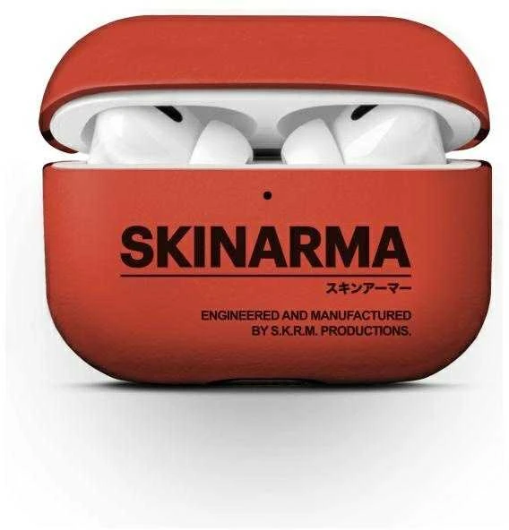 Skinarma dėklas Spunk AirPods Pro 2 oranžinės spalvos