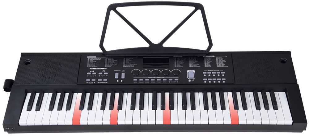 Jokomisiada Organ CLASSIC KEYBOARD 61-keys with a wood feel + microphone IN0184