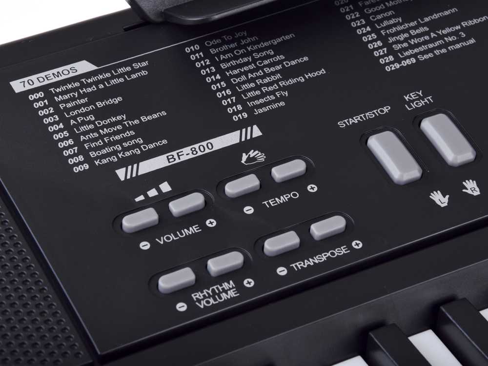 Jokomisiada Organ CLASSIC KEYBOARD 61-keys with a wood feel + microphone IN0184