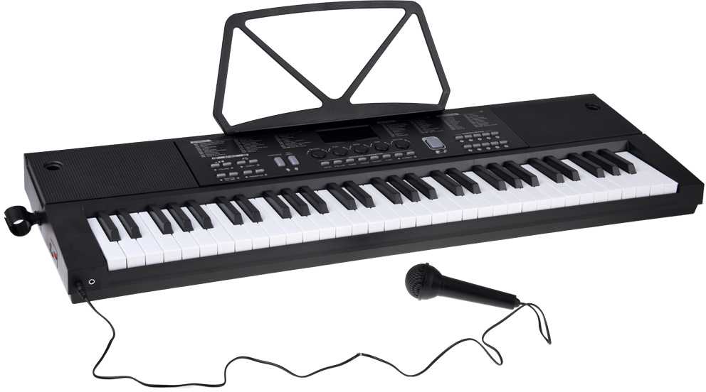 Jokomisiada Organ CLASSIC KEYBOARD 61-keys with a wood feel + microphone IN0184