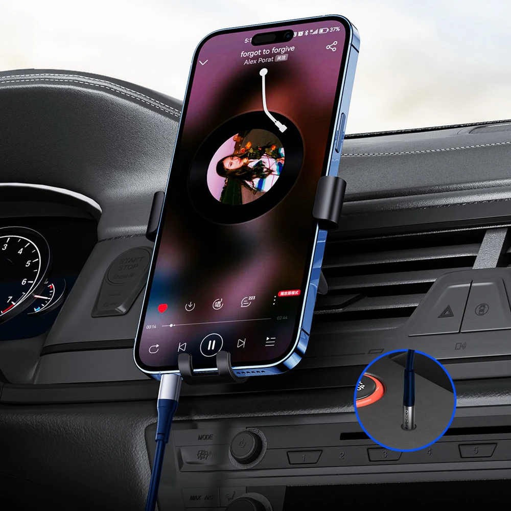 Orico AXC-02 USB-C to 3.5 mm jack audio cable 20 cm - mėlynas