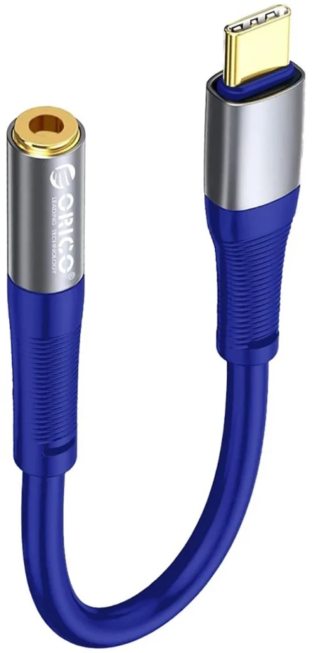 Orico AXC-02 USB-C to 3.5 mm jack audio cable 20 cm - mėlynas