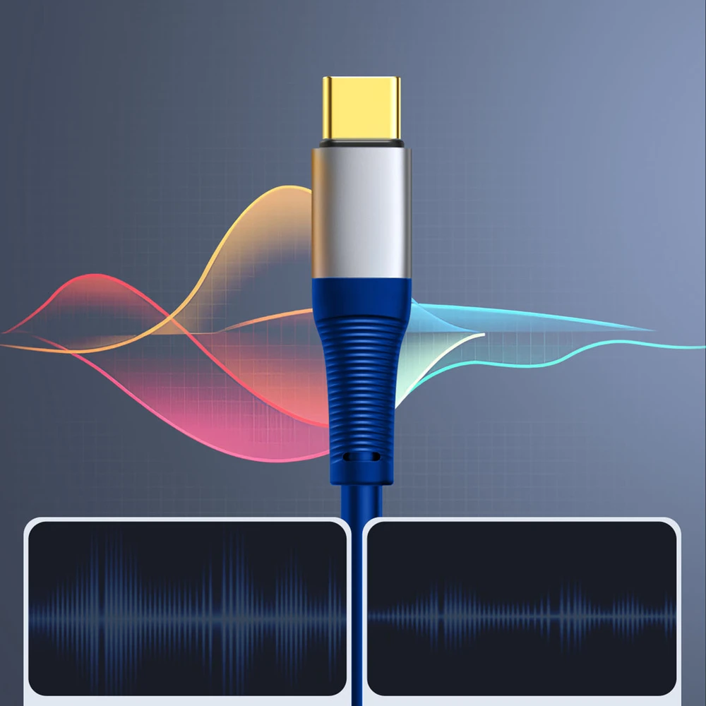 Orico AXC-02 USB-C to 3.5 mm jack audio cable 20 cm - mėlynas