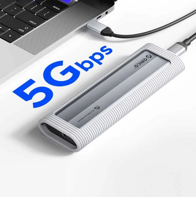 Kieszeń dyskowa Orico AXM2F-V1 M.2 NGFF USB-C 5Gb/s - pilka
