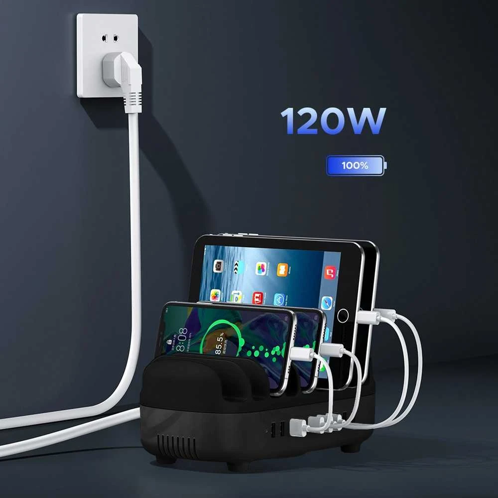 Inteligentna stacja ładowania Orico DUK-10P-V1 10 x USB-A - juoda