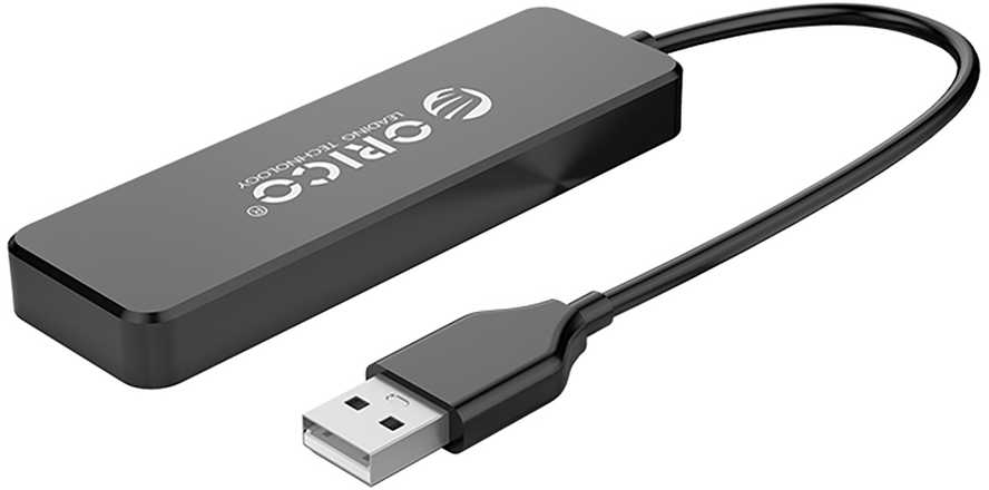 Orico FL01 USB-A Hub Docking Station 4x USB-A 2.0 – juodos spalvos