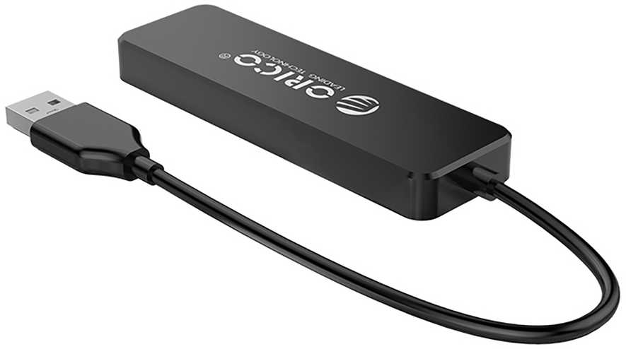 Orico FL01 USB-A Hub Docking Station 4x USB-A 2.0 – juodos spalvos