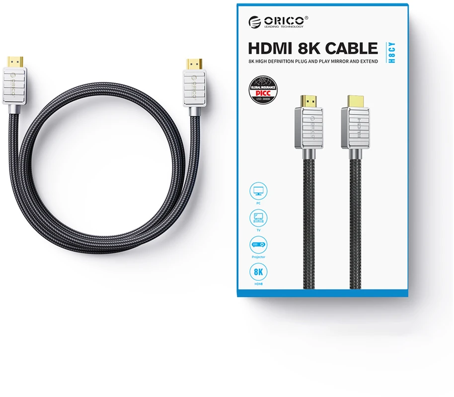 Orico H4CY HDMI 2.0 4K HDMI Cable 3m - Juodas