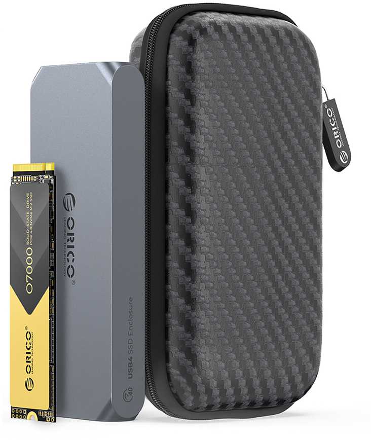Orico M2PH04 Protective dėklas skirtas M.2 2280 Drive – juodos spalvos