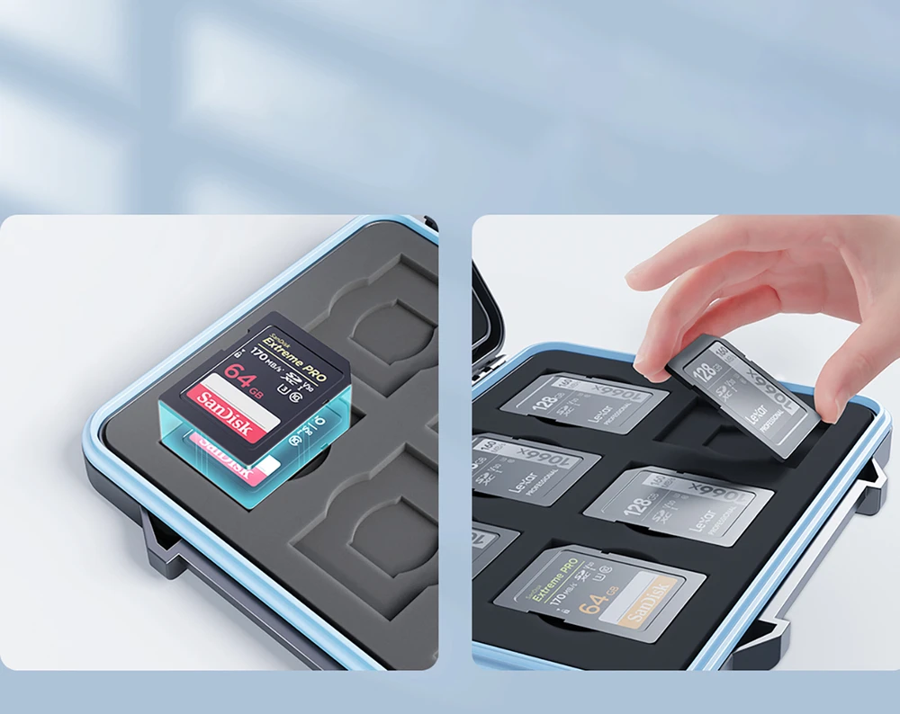 „Orico PHCD“ dėklas atminties kortelėms ir duomenų laikmenoms Juodas 2,5 colio SSD 2,5 colio HDD M.2 SSD SD Micro SD „CompactFlash“ kortelių skaitytuvai - Juodas