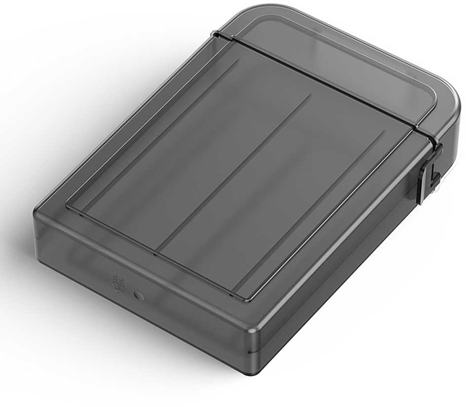 Orico PPH-25 protective case 2.5" disk box – semi-transparent, pilkos spalvos