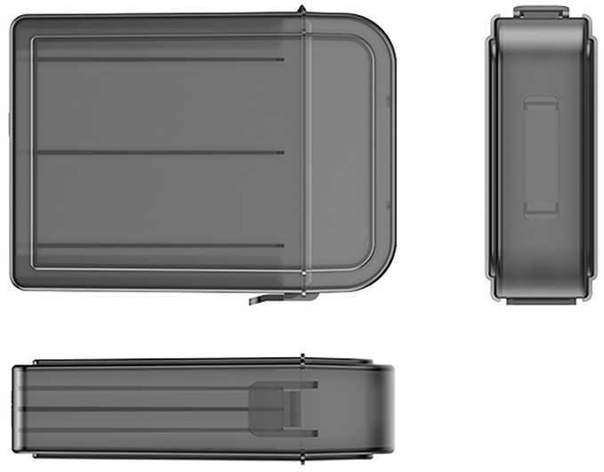 Orico PPH-25 protective case 2.5" disk box – semi-transparent, pilkos spalvos