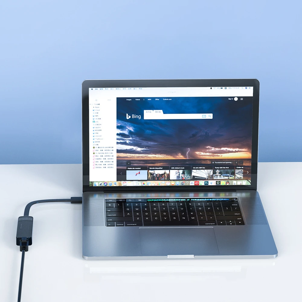 Orico UTK-U3 USB-A 3.0 to RJ45 Gigabit Ethernet 1 Gbps Network Adapteris - Juodas