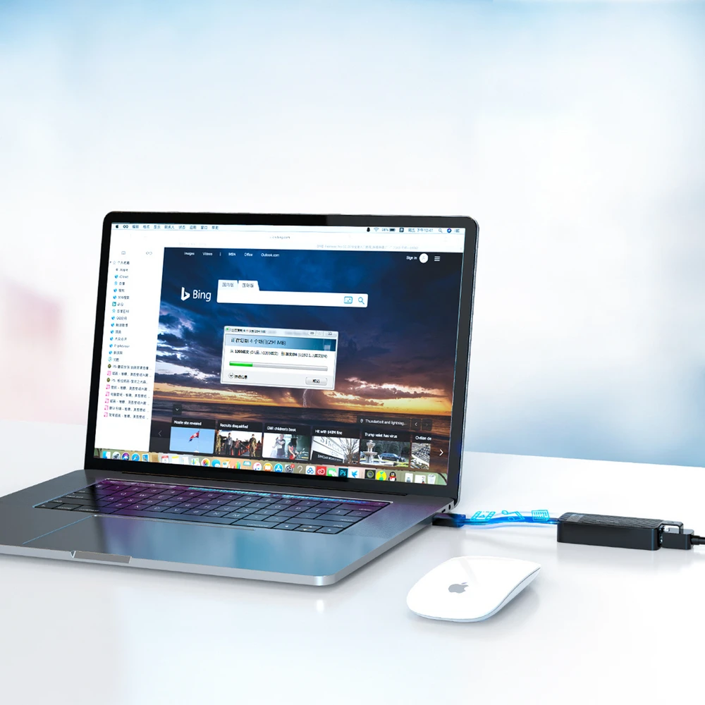 Orico UTK-U3 USB-A 3.0 to RJ45 Gigabit Ethernet 1 Gbps Network Adapteris - Juodas