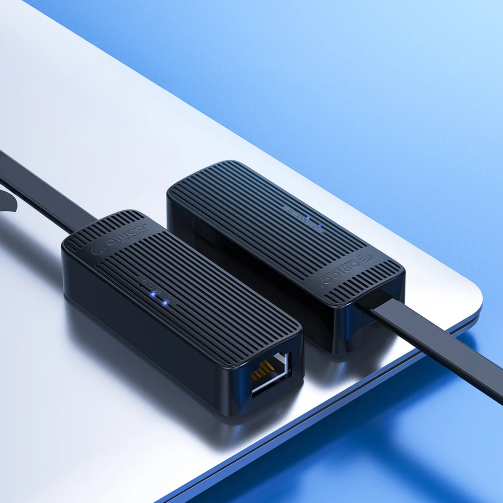 Orico UTK-U3 USB-A 3.0 to RJ45 Gigabit Ethernet 1 Gbps Network Adapteris - Juodas