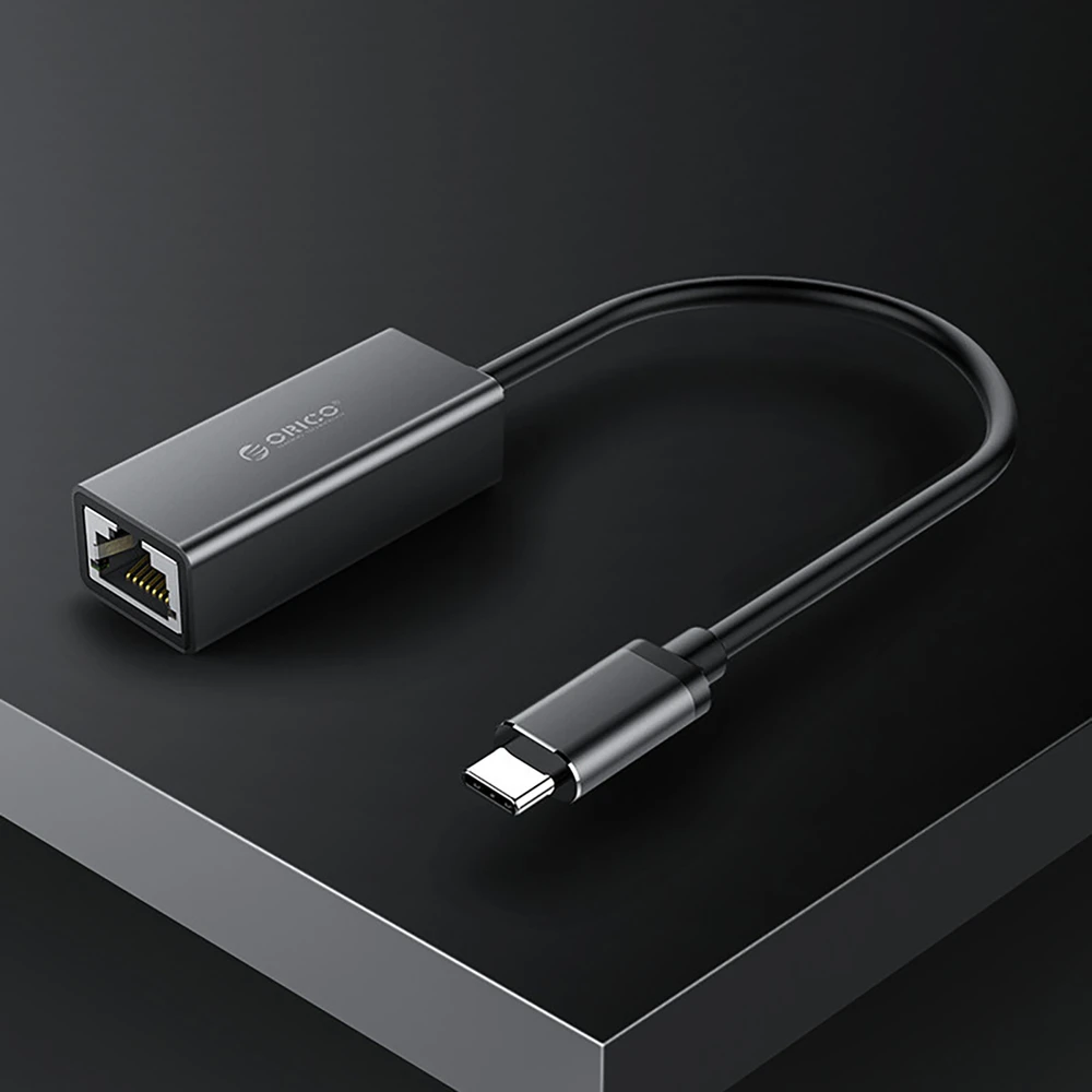 Orico XC-R45-V1 USB-C to RJ45 Gigabit Ethernet 1 Gbps Network Adapteris - Juodas