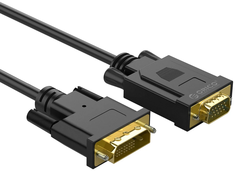 Orico XD-DITV cable DVI 24+1 VGA Full HD adapter 5 m - juodas