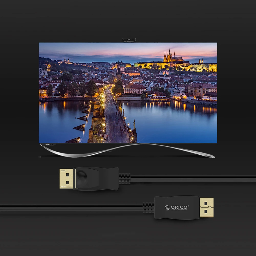 Orico XD-DTD DisplayPort į DVI 4K kabelis 2m - Juodas