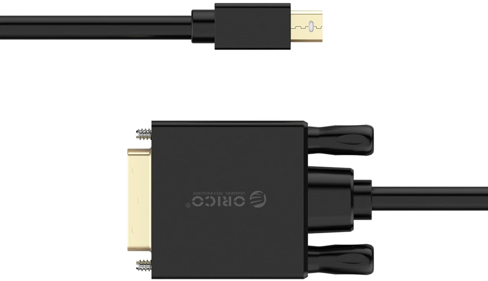 Orico XD-MDTD Mini DisplayPort į DVI Full HD 60 Hz kabelis 2 m - Juodas