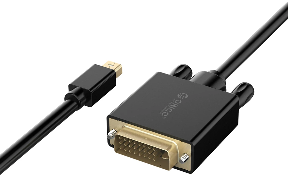 Orico XD-MDTD Mini DisplayPort į DVI Full HD 60 Hz kabelis 2 m - Juodas