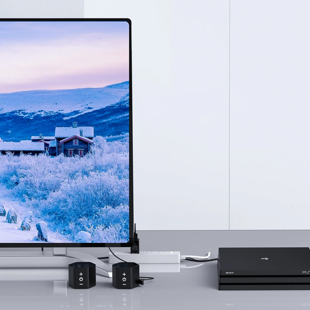 Orico XD-VATH VGA ir mini lizdo 3,5 mm į HDMI „Full HD 60 Hz“ kabelis su USB maitinimu 5 m - juodas