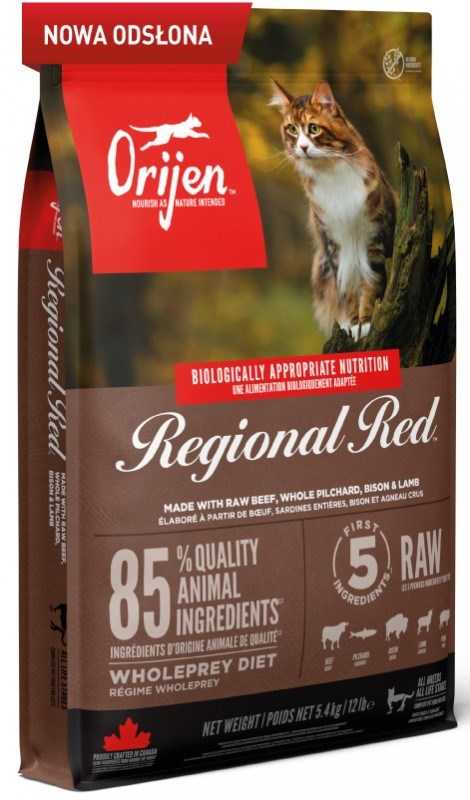 ORIJEN Cat Regional Raudona 5,4kg
