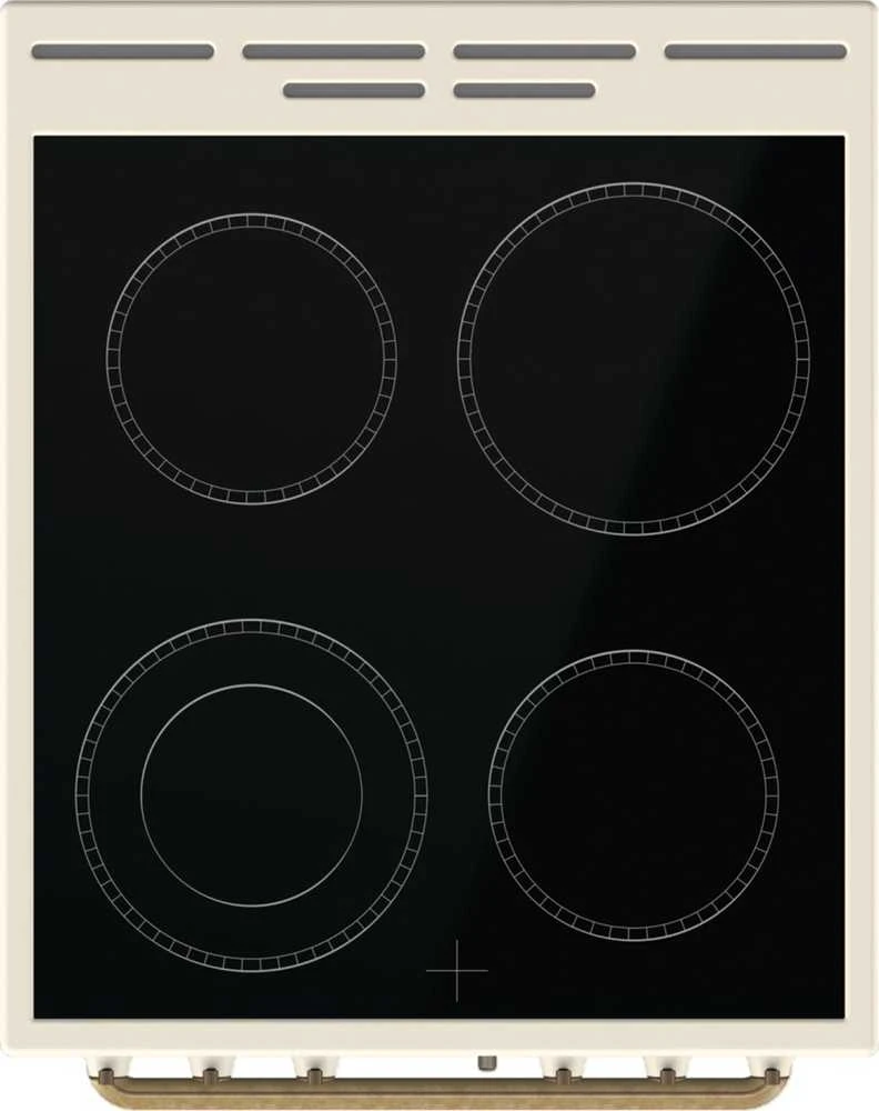 Gorenje | Cooker | GECS5B70CLI | Hob type Vitroceramic | Oven type Electric | rusvai gelsvas | Plotis 50 cm | Gylis 59.4 cm | 70 L