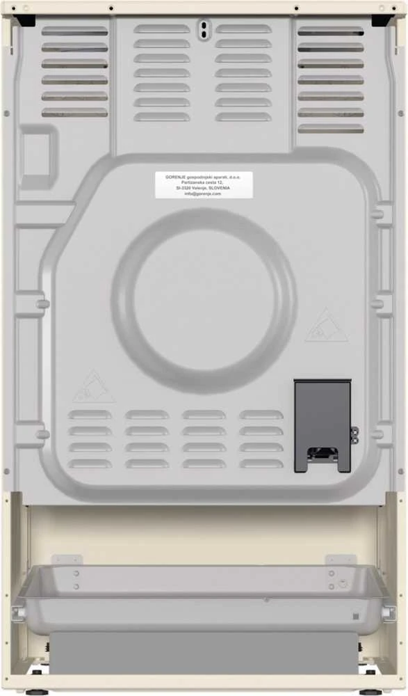 Gorenje | Cooker | GECS5B70CLI | Hob type Vitroceramic | Oven type Electric | rusvai gelsvas | Plotis 50 cm | Gylis 59.4 cm | 70 L